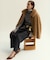 【CLASSY.・CanCam掲載】ウーステッドウール リブタートル ニット