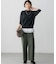 【Oggi・CLASSY.掲載】ピュアカシミヤ ハーフスリーブ ハイネック ニット