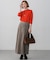 【Oggi・CLASSY.掲載】ピュアカシミヤ ハーフスリーブ ハイネック ニット