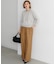 ナチュラルストレッチサキソニー ベイカーパンツ