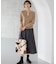 【見上愛さん着用】ウールミルドジャージー タックスカート