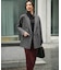 ボイルドウールコンビ ジップデザイン ニット