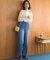 ワイドストレートデニム パンツ