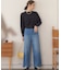 ワイドストレートデニム パンツ