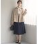 【KUMIKYOKU NAVY】ジョーゼットシフォン2WAY ボウタイブラウス