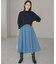 【WEB限定カラーあり】透かし編みバルキーハイネックニット