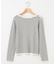 シルク混ニットロングＴシャツ