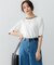 5分袖ニットＴシャツ