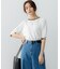 5分袖ニットＴシャツ