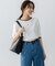 5分袖ニットＴシャツ