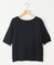 5分袖ニットＴシャツ