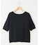 5分袖ニットＴシャツ