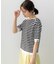 5分袖ニットＴシャツ
