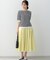 5分袖ニットＴシャツ