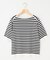 5分袖ニットＴシャツ