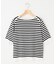 5分袖ニットＴシャツ