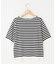 5分袖ニットＴシャツ