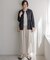 【加藤ローサさん着用】ライトリネンライクイージーワイド パンツ