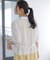 【加藤ローサさん着用・WEB限定】シアーニット 襟付き七分袖カーディガン