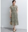 【加藤ローサさん着用】インプレッションフラワープリント フレアワンピース