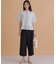 【WEB限定】サテンストレッチ ワイドパンツ