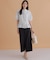 【WEB限定】サテンストレッチ ワイドパンツ
