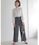 【WEB限定】エアリーシャーティング チュールスリーブブラウス