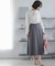 【WEB限定】ライトデシン フリルボウタイブラウス