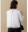 【WEB＆一部店舗限定】ジョーゼットシフォン 裾レースブラウス