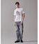 新色登場！【毎シーズン大好評】【UNISEX】ファブリックワッペン バックブルTシャツ