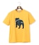 新色登場！【毎シーズン大好評】【UNISEX】ファブリックワッペン バックブルTシャツ