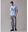 新色登場！【毎シーズン大好評】【UNISEX】ファブリックワッペン バックブルTシャツ
