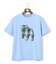 新色登場！【毎シーズン大好評】【UNISEX】ファブリックワッペン バックブルTシャツ