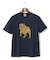 新色登場！【毎シーズン大好評】【UNISEX】ファブリックワッペン バックブルTシャツ