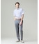 酷暑の清潔感もこれ一枚で【吸水速乾 / 抗菌防臭 / 防シワ】【J.PRESS OXFORD JERSEY】カノコインレイストライプ 半袖シャツ / B.D.