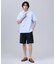 【J.PRESS ORIGINALS】Broad Stripe Open Half Sleeve Shirt / Baggy-Fit