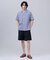 【J.PRESS ORIGINALS】Broad Stripe Open Half Sleeve Shirt / Baggy-Fit