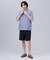 【J.PRESS ORIGINALS】Broad Stripe Open Half Sleeve Shirt / Baggy-Fit