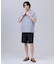 【J.PRESS ORIGINALS】Broad Stripe Open Half Sleeve Shirt / Baggy-Fit