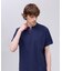 【大人カジュアル】コットンカノコ キーネックポケット Tシャツ
