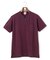 【大人カジュアル】コットンカノコ キーネックポケット Tシャツ