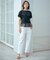 【洗える】BASIC STRETCH DENIM ボーイフィット パンツ