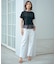 【洗える】BASIC STRETCH DENIM ボーイフィット パンツ