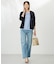 【洗える】BASIC STRETCH DENIM ボーイフィット パンツ
