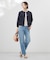 【洗える】BASIC STRETCH DENIM ボーイフィット パンツ