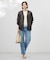 【洗える】BASIC STRETCH DENIM ボーイフィット パンツ