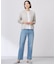 【洗える】BASIC STRETCH DENIM ボーイフィット パンツ