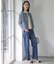 【洗える】BASIC STRETCH DENIM ボーイフィット パンツ