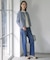 【洗える】BASIC STRETCH DENIM ボーイフィット パンツ