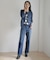 【洗える】BASIC STRETCH DENIM ボーイフィット パンツ